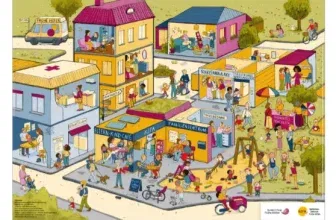 Gratis Wimmelbild-Plakat Frühe Hilfen [max 5 Stück]