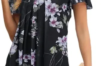 Zeagoo Damen Bluse mit Rüschenärmel (Gr. S bis 3XL) für 12,49 € inkl. Prime-Versand