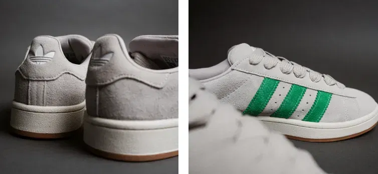 adidas Campus 00S (grey one / green / off white) JI3167 (Gr. 36 bis 48 2/3) für 49,13 € inkl. Versand (statt 88,00 €)