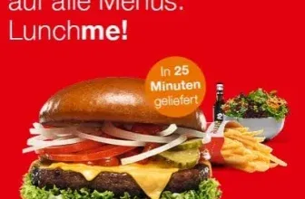 Lunchme! – 20% Rabatt auf euer Mittagsmenü bei burgerme sichern 🥤🍔🍟