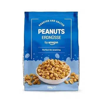 by Amazon Geröstete und gesalzene Erdnüsse (200 g) ab 1,00 € inkl. Prime-Versand