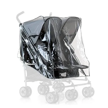 Preisfehler 🚨 hauck Regenschutz für Zwillingskinderwagen Transparent für 5,30 € inkl. Prime-Versand (statt 24,90 €)
