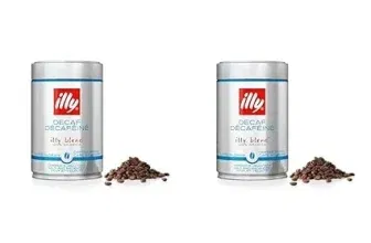 illy Kaffee Kaffeebohnen Entkoffeiniert – Dose zu 250 g (Packung mit 2) für 13,96 € inkl. Prime-Versand (statt 17,58 €)