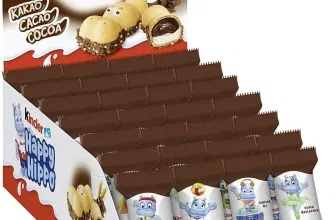 Ein Display mit kinder Happy Hippo Kakao Riegeln