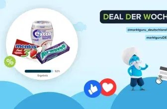marktguru: 0,40 € Cashback auf Kaugummi