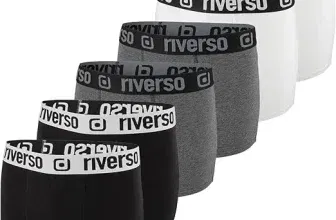 RIVOle Boxershorts Herren 6er Pack Unterhosen Retroshorts Set für 16,99 € inkl. Prime-Versand