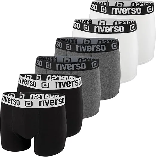 riverso Boxershorts Herren RIVOle 6er Pack Unterhosen Unterwäsche Retroshorts Set Boxer Shorts Stretch für 16,99 € inkl. Prime-Versand (statt 26,00 €)