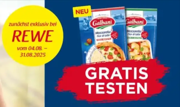 Galbani Mozzarella Fior di latte gratis testen durch 100% Cashback