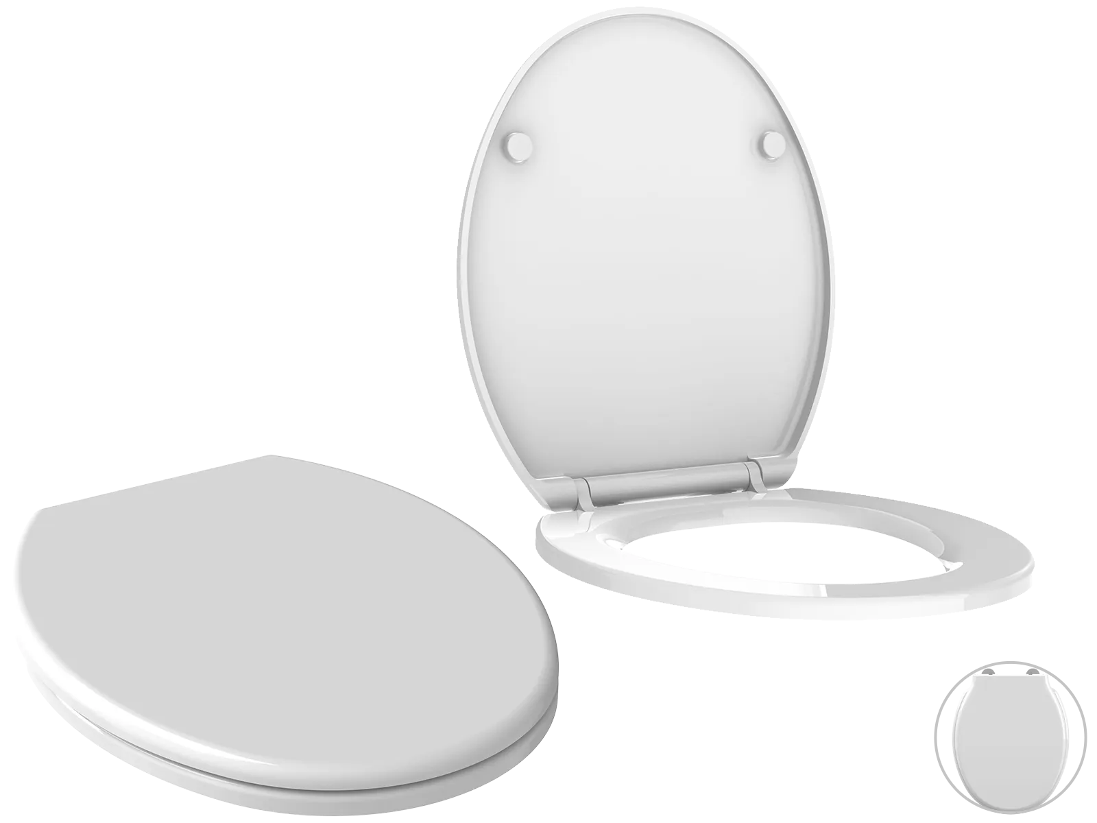 Allibert Kaleo Toilettensitz Weiß (2er-Set) für 30,90 € inkl. Versand (statt 89,00 €)