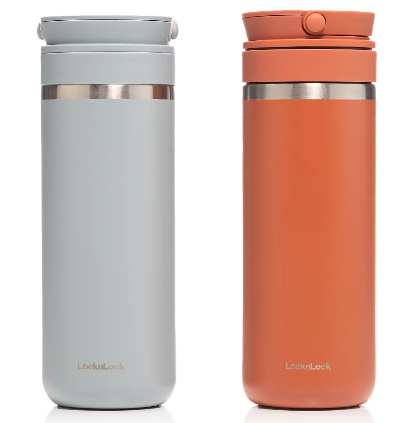 LocknLock 2 Thermobecher aus Edelstahl mit Trageriemen (je 475ML Volumen) ab 17,94 € inkl. Versand (statt 35,94 €) NEUKUNDE