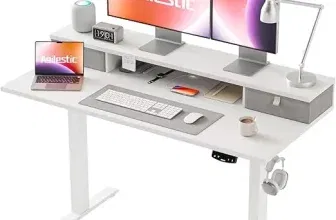 Agilestic Elektisch Höhenverstellbarer Schreibtisch mit 2 Schubladen (120 x 60 cm) für 84,99 € inkl. Versand (statt 120,00 €)