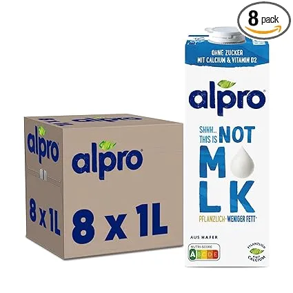 Alpro This is Not Milk Weniger Fett (8x1L) ab 14,32 € inkl. Prime-Versand (statt 21,52 €)
