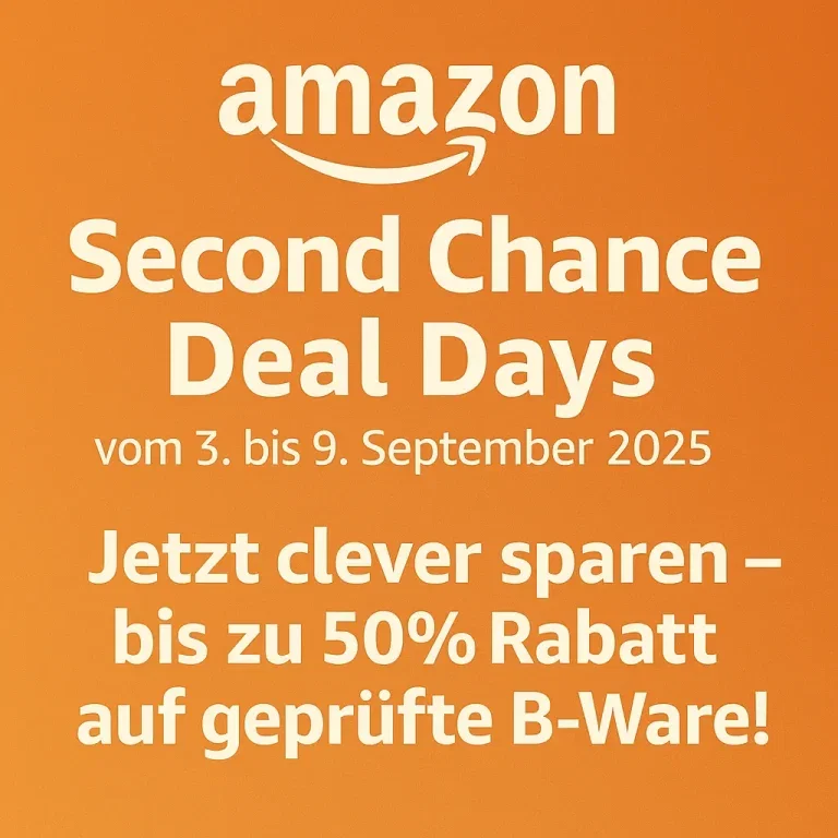 Amazon Second Chance Deal Days vom 3. bis 9. September 2025 – Jetzt clever sparen!