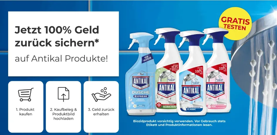 Antikal gratis testen – Cashback-Aktion ab 01.09.2025