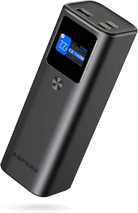 AsperX Laptop Powerbank (27 600mAh 140W PD3.1) für 59,99 € inkl. Versand (statt 119,99 €)