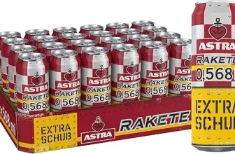 Astra Rakete (24x0,568 l) ab 25,31 € inkl. Prime-Versand zzgl. Pfand (statt 38,16 €)