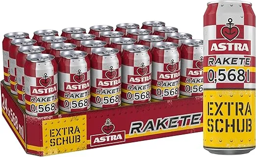 Astra Rakete (24×0,568 l) ab 25,31 € inkl. Prime-Versand zzgl. Pfand (statt 38,16 €)