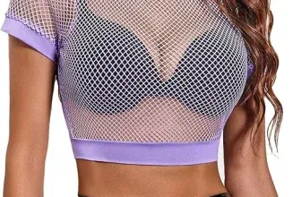 Avidlove Damen Crop Top Netz (6 Farben, Gr. S bis XXL) für 7,49 € inkl. Prime-Versand (statt 14,99 €)