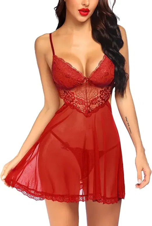 Avidlove Damen Negligee Nachtwäsche (6 Farben, Gr. XS bis XXL) für 7,64 € inkl. Prime-Versand (statt 14,99 €)