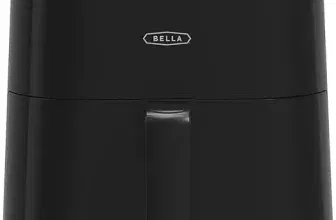 BELLA Digitaler Heißluftfritteuse mit 6 Litern Antihaft-Korb und Grillrost 6 Kochmodi 200 °C 22 kg 1500W Schwarz 31,29 € Prime-Versand