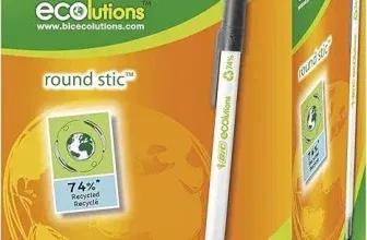 BIC Kugelschreiber ECOlutions Round Stic in Schwarz (Strichstärke 04 mm 60er Pack) für 12,29 € inkl. Prime-Versand (statt 16,99 €)