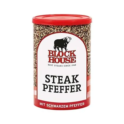 Block House Steak Pfeffer Gewürzmischung für Steaks (200g Dose mit Streuaufsatz) für 6,70 € inkl. Prime-Versand (statt 8,99 €)
