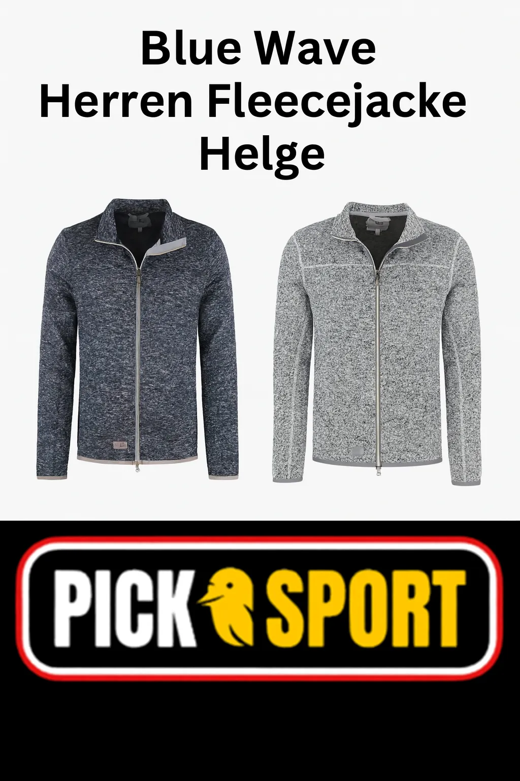 Blue Wave Herren Fleecejacke Helge (2 Farben, Gr. S bis 8XL) ab 18,21 € inkl. Versand