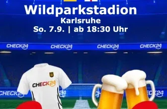 Public Viewing im Wildparkstadion Karlsruhe: GRATIS Deutschland Trikot + Freibier + Bratwurst