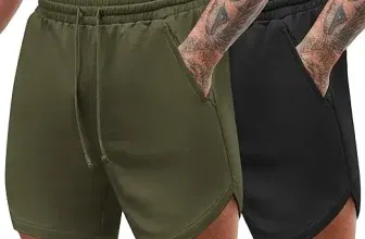 COOFANDY Herren Sommer Shorts 2er Pack (4 Farbkombinationen, Gr. S bis 3XL) für 14,44 € inkl. Prime-Versand (statt 28,89 €)