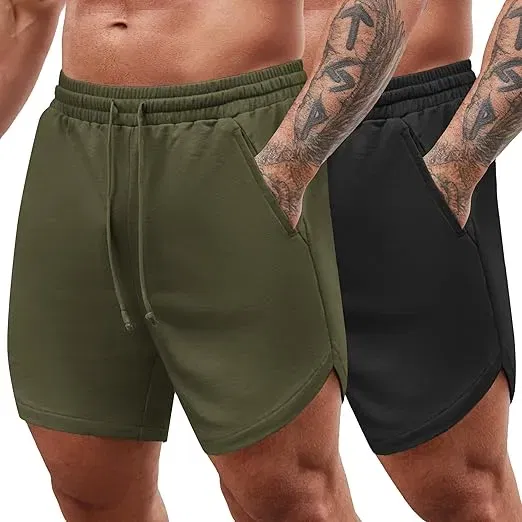 COOFANDY Herren Sommer Shorts 2er Pack (4 Farbkombinationen, Gr. S bis 3XL) für 14,44 € inkl. Prime-Versand (statt 28,89 €)