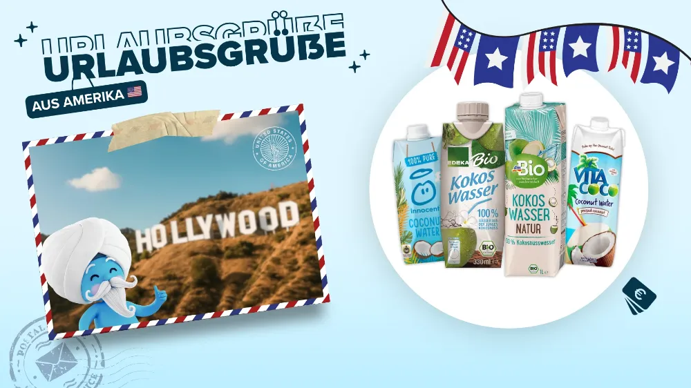 marktguru: 0,50 € Cashback auf Kokoswasser‍️