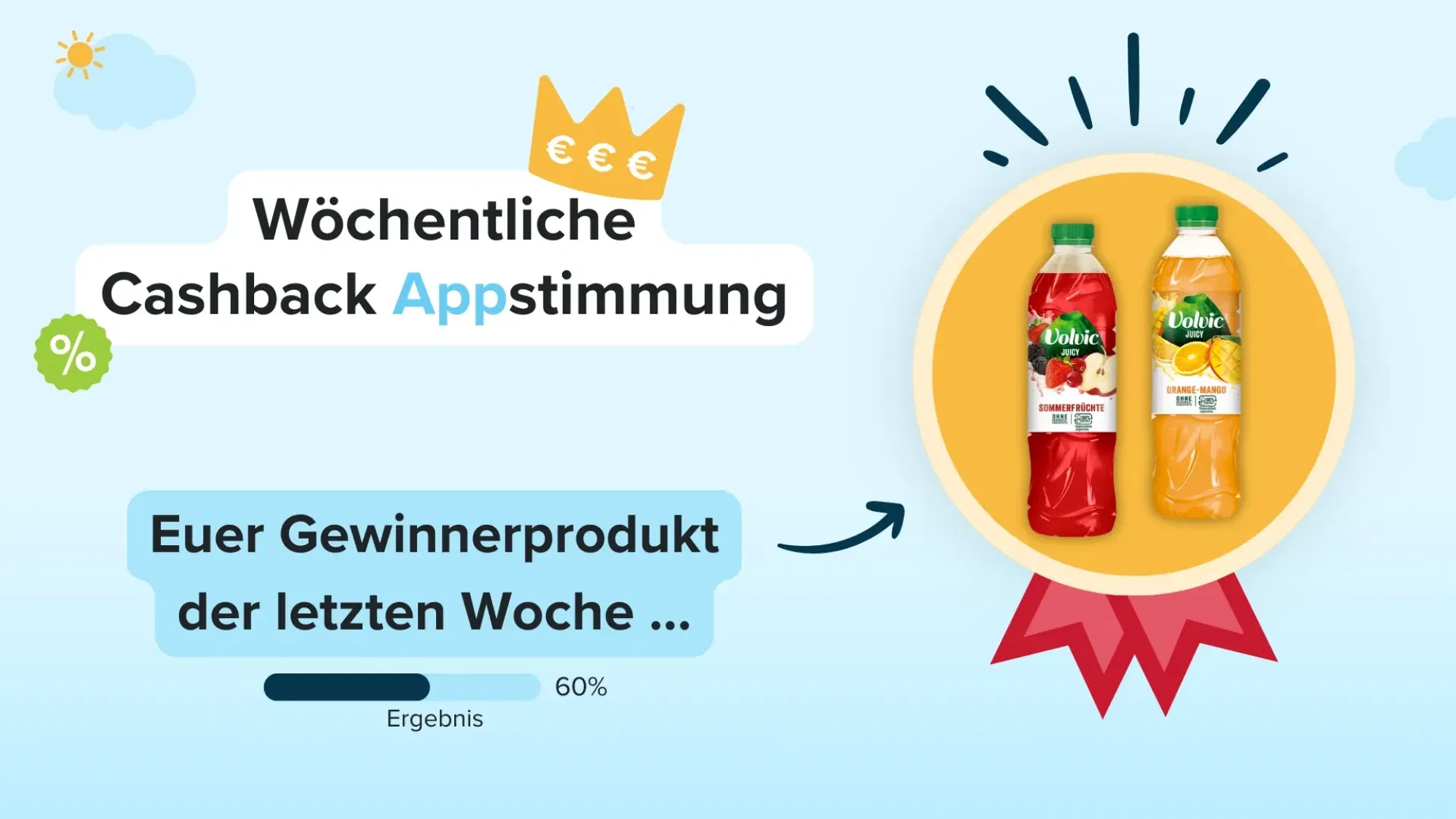 marktguru: 0,50 € Cashback auf Volvic Juicy (effektiv 1l für 0,79 € zzgl. Pfand bei Kaufland bis 27.08.)