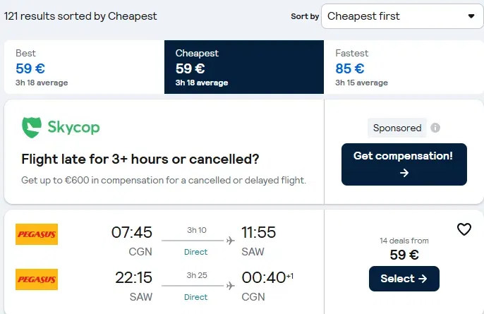 Schnäppchen, Deals und Rabattcodes des Tages: Günstige Flüge von Köln nach Istanbul bei Skyscanner