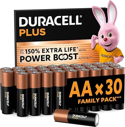 DURACELL Plus AA-Batterien 30er Pack für 22,49 € inkl. Prime-Versand
