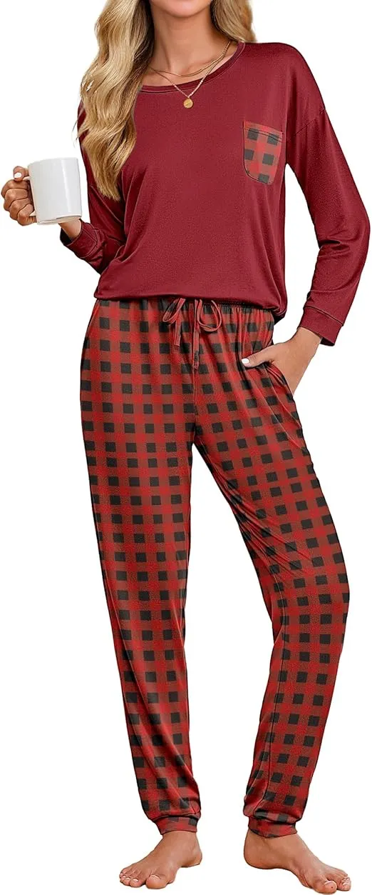 Schnäppchen, Deals und Rabattcodes des Tages: Ekouaer Damen Schlafanzug Lang