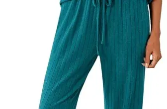 Ekouaer Damen Schlafanzug Lang (6 Farben, Gr. S bis XXL) für 17,99 € inkl. Prime-Versand