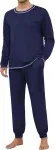 Ekouaer Herren Schlafanzug Lang (6 Farben, Gr. Xs Bis 3Xl) Für 21,59 € Inkl. Prime-Versand