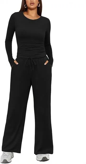 Ekouaer Lang Pyjama Set zweiteilig (8 Farben, Gr. S bis XXL) für 19,49 € inkl. Prime-Versand (statt 29,99 €)