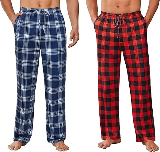 Ekouaer Herren Schlafanzughose Lang 2er Pack (5 Farben, Gr. S bis XXL) für 17,39 € inkl. Prime-Versand (statt 28,99 €)
