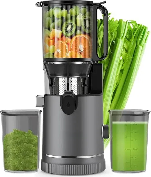 Entsafter – Slow Juicer (147 mm Einfüllschacht & 400W Motor  1,8L inkl. 2 Gläser) für 69,99 € inkl. Versand (statt 139,99 €)