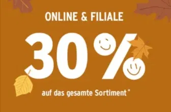 Ernsting’s Family 30 % Rabatt auf das gesamte Sortiment – Online und in der Filiale