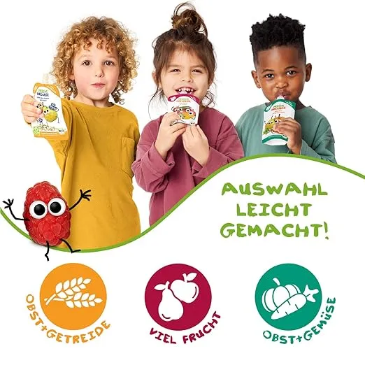 FRECHE FREUNDE Bio Quetschie Apfel Blaubeere Johannisbeere & Brombeere 6er Pack (6 x 100 g) ab 3,27 € inkl. Prime-Versand