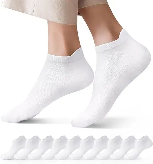 Falechay 10 Paar Sneaker Socken (3 Farben, Gr. 35 bis Gr. 47) für 8,99 € inkl. Prime-Versand (statt 12,99 €)