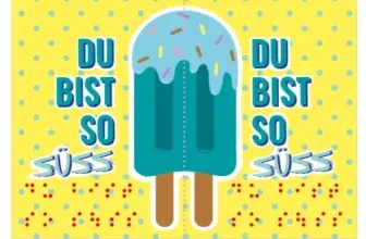 Kostenlose Flirtpostkarte mit Braille-Schrift – Motiv „Du bist so süss (Eis)“ [bis zu 10 Stück]