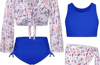 GRACE KARIN Mädchen Badeanzug (Vierteiliges Set) für 11,96 € inkl. Prime-Versand (statt 22,42 €)