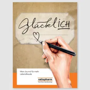 Kostenloses Glücksjournal von Ratiopharm (Art Notizbuch um Gedanklen zu Ordnen)