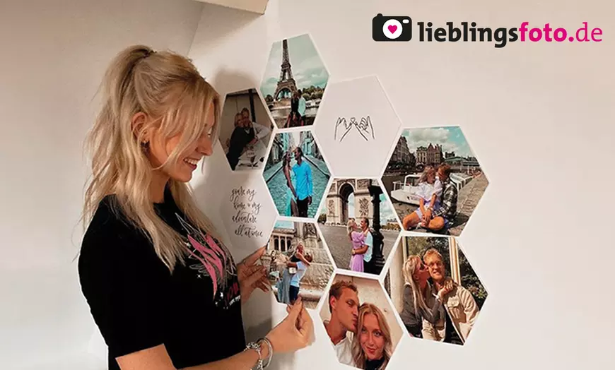 Groupon: Hexagon-Foto in verschiedenen Größen von Lieblingsfoto ab 1,70 € inkl. Versand (statt 8,37 €)
