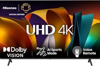 Hisense 65E6NT 164cm (65 Zoll) Fernseher 4K UHD Smart TV für 389,00 € inkl. Versand (statt 459,00 €)