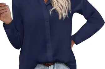 Hotouch Damen Business Bluse mit V-Ausschnitt (4 Farben, Gr. S bis XXL) für 13,19 € inkl. Prime-Versand (statt 21,99 €)