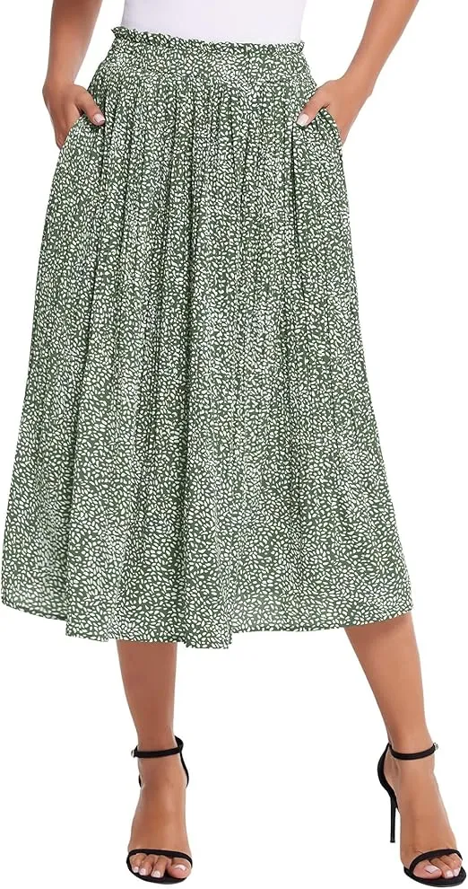 Hotouch Damen Rock Polka Dot (9 Farben, Gr. S bis XXL) für 13,99 € inkl. Prime-Versand (statt 27,99 €)